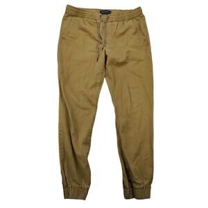 Aeropostale Athletic Jogger Pants Size M Brown Slash Pockets